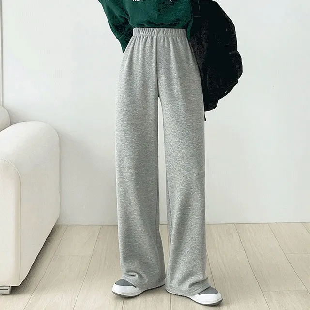 (1+1할인/숏/기본/롱) 밍크융기모 이지핏 밴딩와이드팬츠 트레이닝팬츠 6color