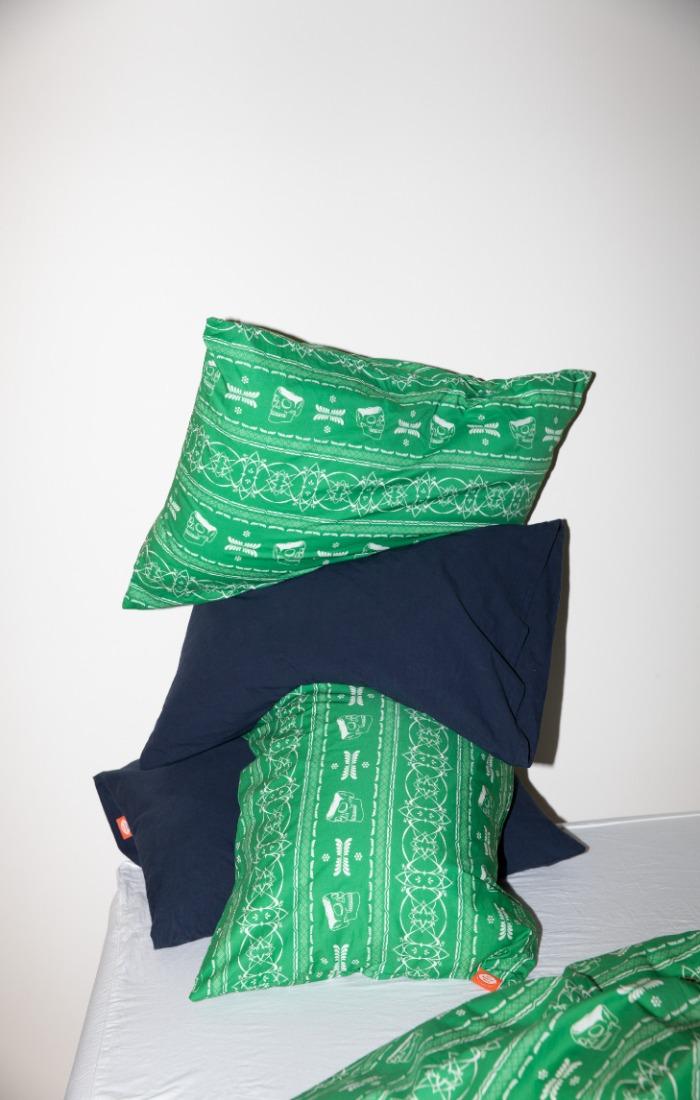 메멘토모리 그린 베개커버