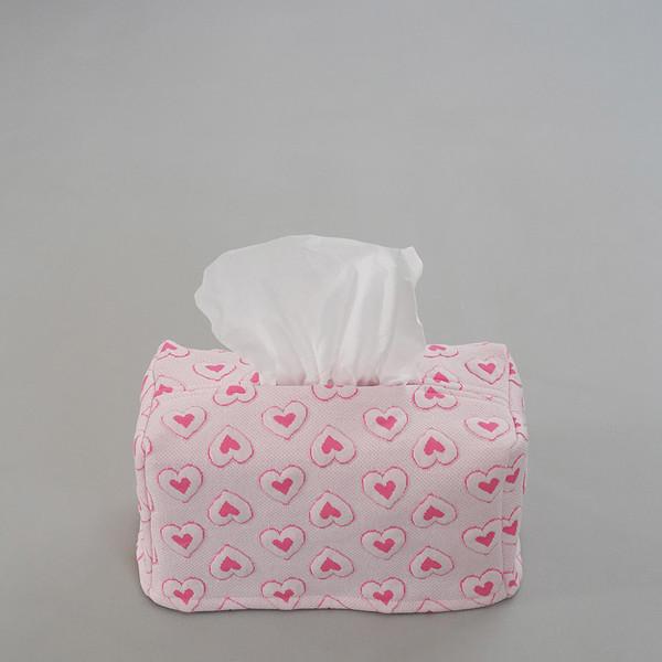 하트핑크 티슈케이스 Heart pink tissue case