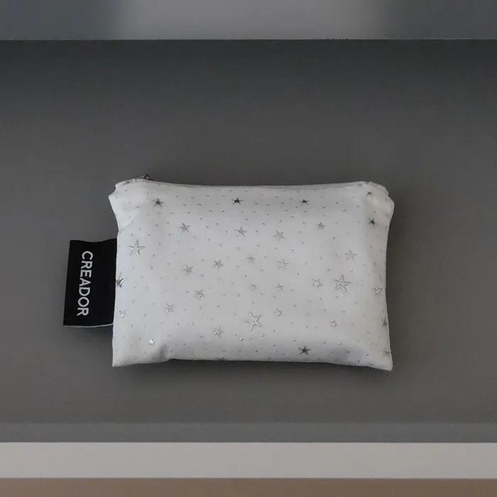 sparkle zipper pouch_white (2 sizes)