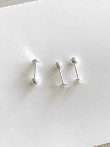 르앙 925 실버 라블렛 볼 피어싱 트라거스에 착용하기 좋은 은 피어싱