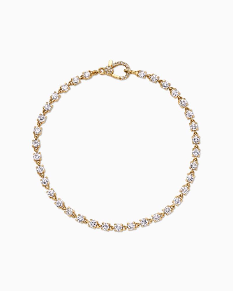 14K 18K 다이아몬드 라인 팔찌