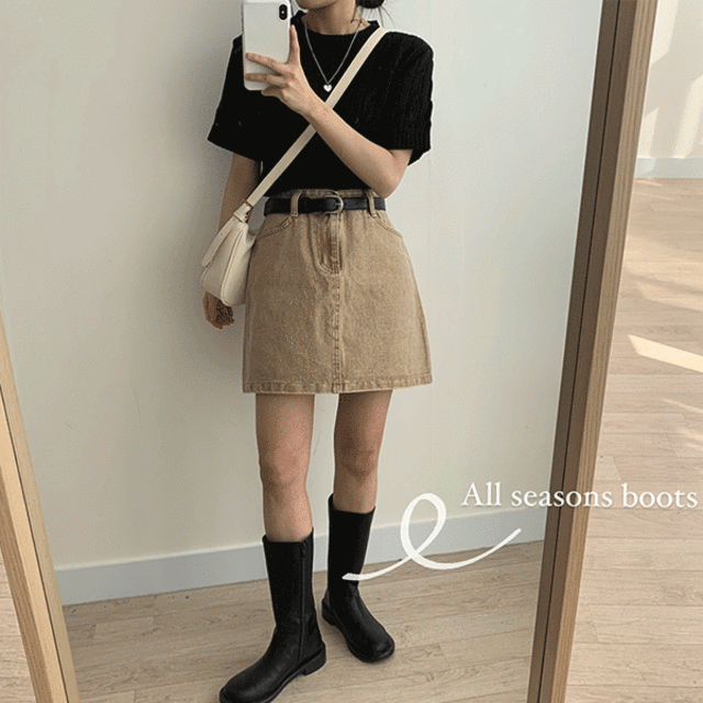 슬로우베리 [ 무료배송/퀄리티/4계절 ] 여기저기 매일 신어요, 퀄리티 좋은 미들 부츠