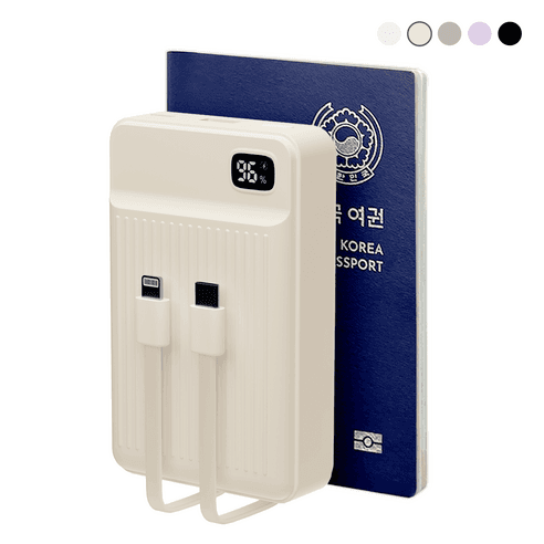 바우아토 PD 22.5W 고속 입출력 케이블 일체형 미니 대용량 보조배터리 20000mah - 보조배터리 | 쿠팡
