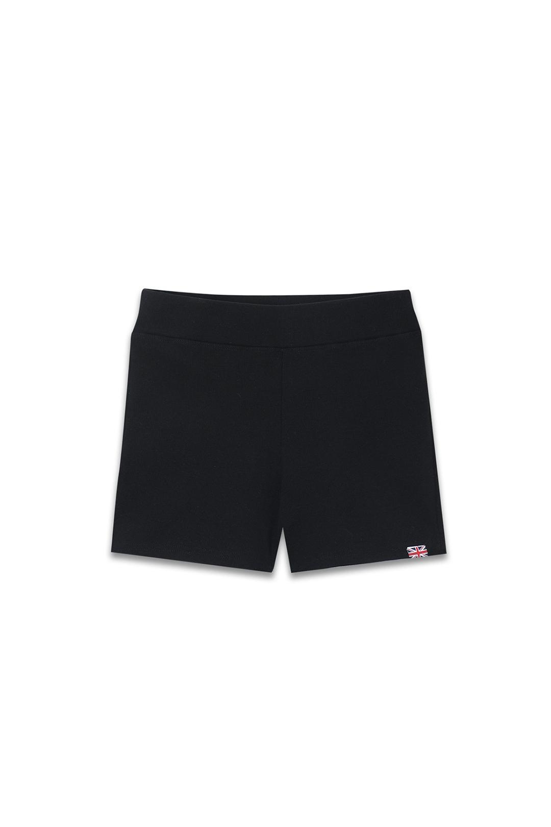 UNION JACK RIBBED SHORTS BLACK