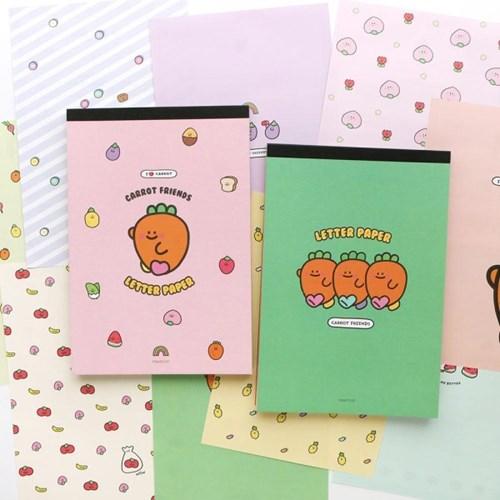 [핑크풋]당근친구들패드편지지