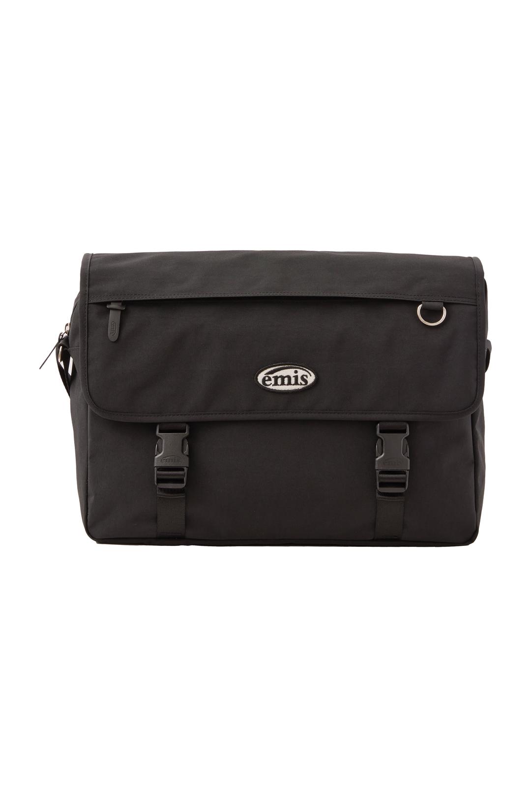 NYLON MESSENGER BAG-BLACK