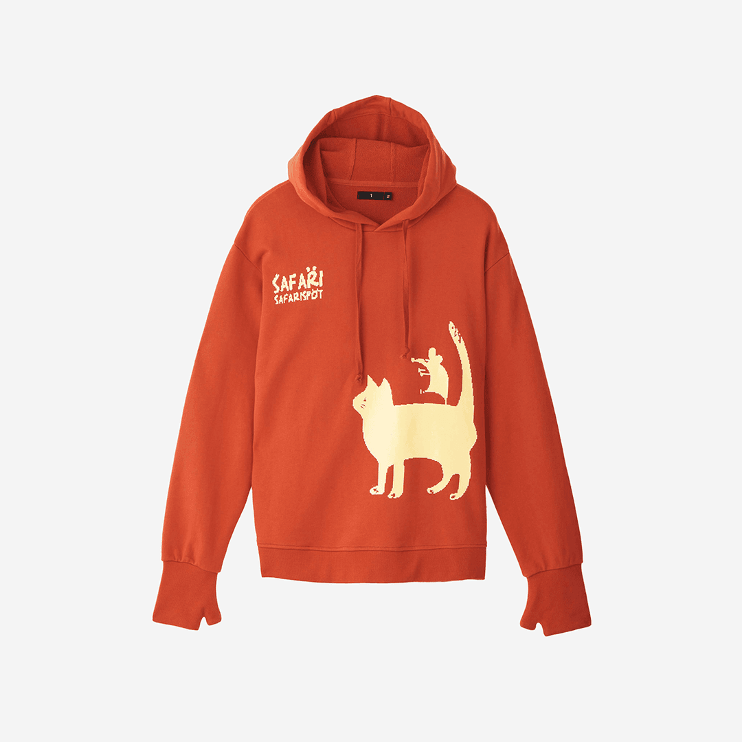 Safarispot Cathy and Brook Story Glove Hoodie Orange