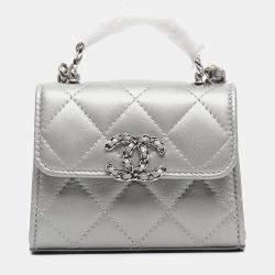 Chanel Lambskin Top Handle Mini Crossbody Bag AP3236