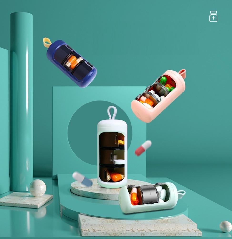 휴대용 열쇠고리형 초미니 약통 알약 케이스 약보관함 약수납함 건강 비타민 알약통