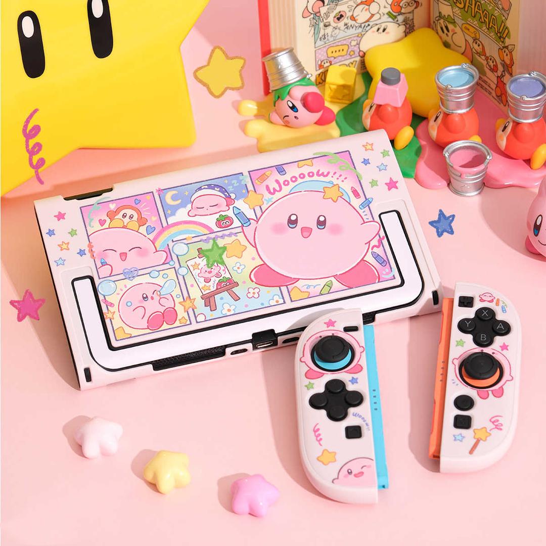 크레용 커비 닌텐도 스위치2 2세대 케이스 커버 악세사리