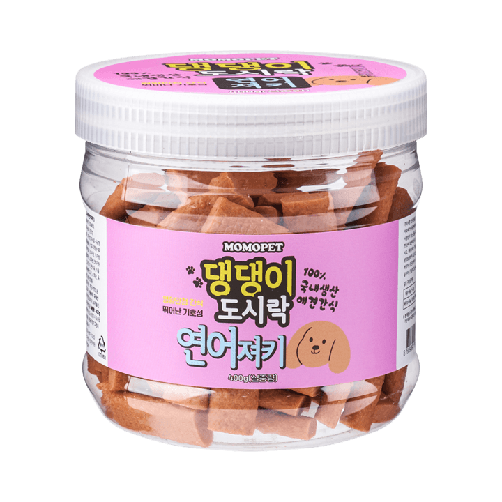 모모펫 댕댕이 도시락 연어 져키 400g