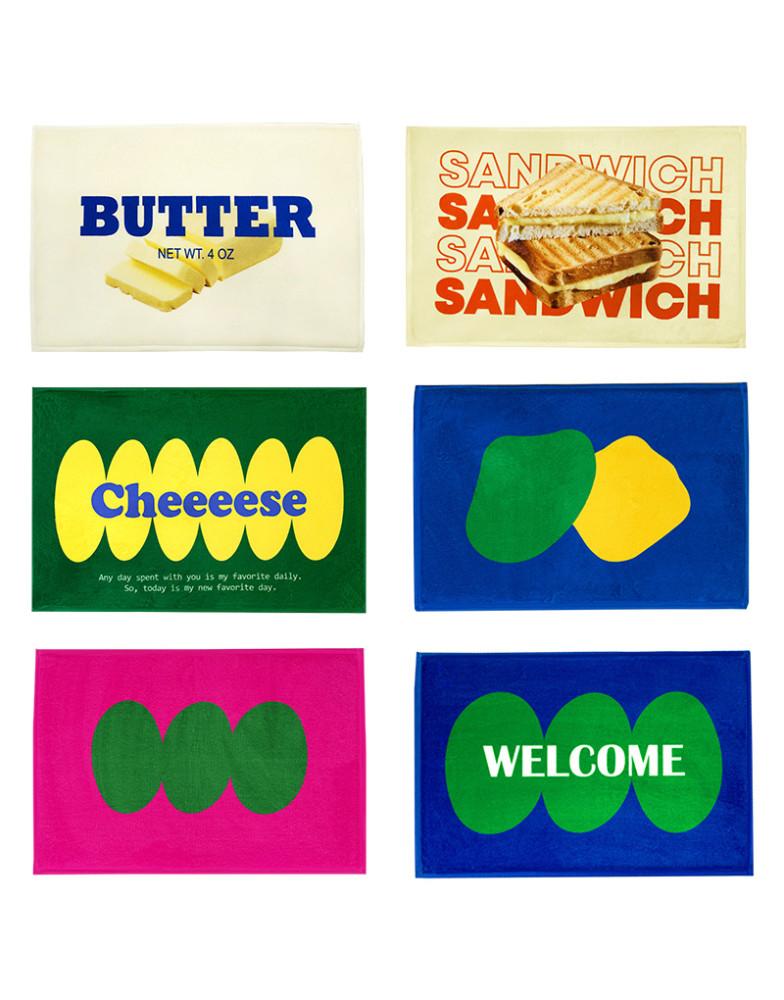 다용도 오브제 패브릭 인테리어 극세사 발매트 40X60 20종