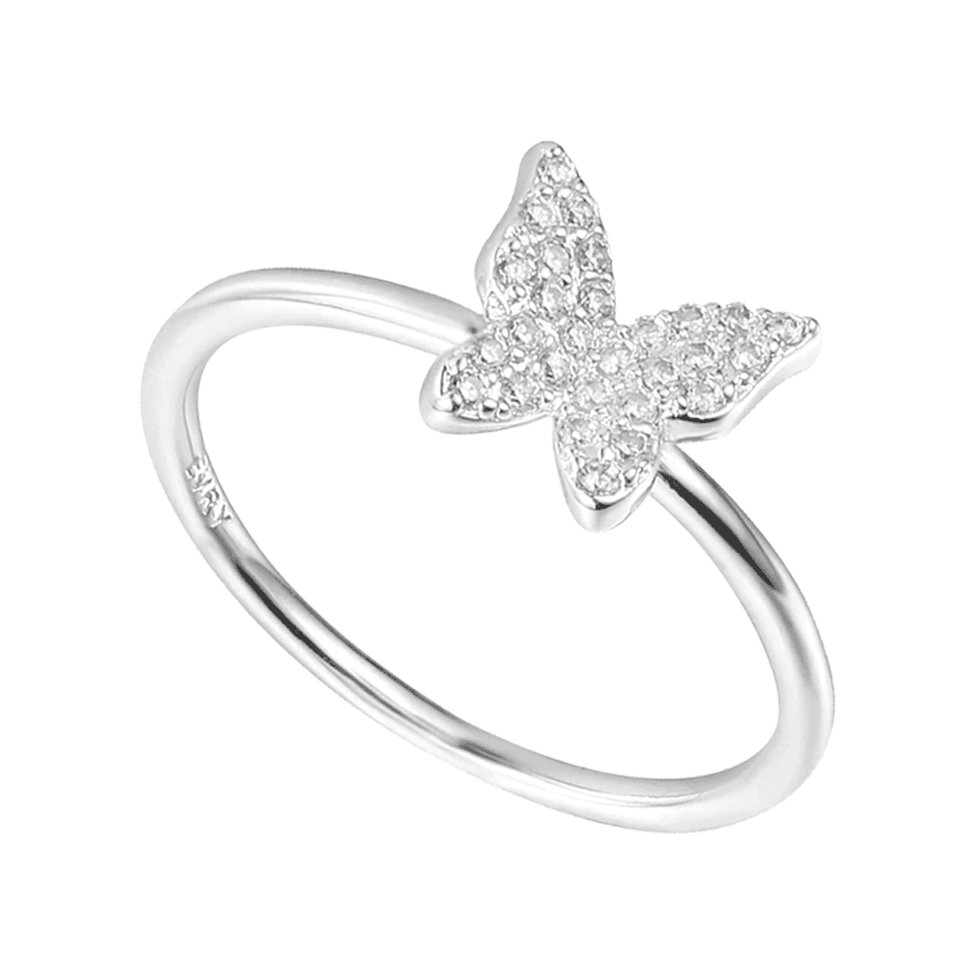 Grow Your Wings Ring - 5 / Silver
