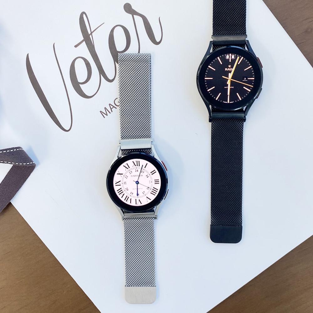 더블D 갤럭시 워치 4 5 클래식 프로 액티브 2 워치3 밴드 메탈 밀레니즈루프 스트랩 시계줄