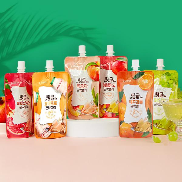 로엘 팅글 곤약젤리 6종 1팩 골라담기