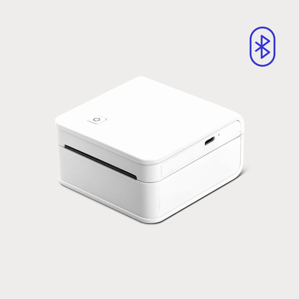 [샌디마로] 연말 이벤트 블루투스 어플로 간편하게 포토프린터+라벨프린터 샌디마로 화이트 sandymaro(White)