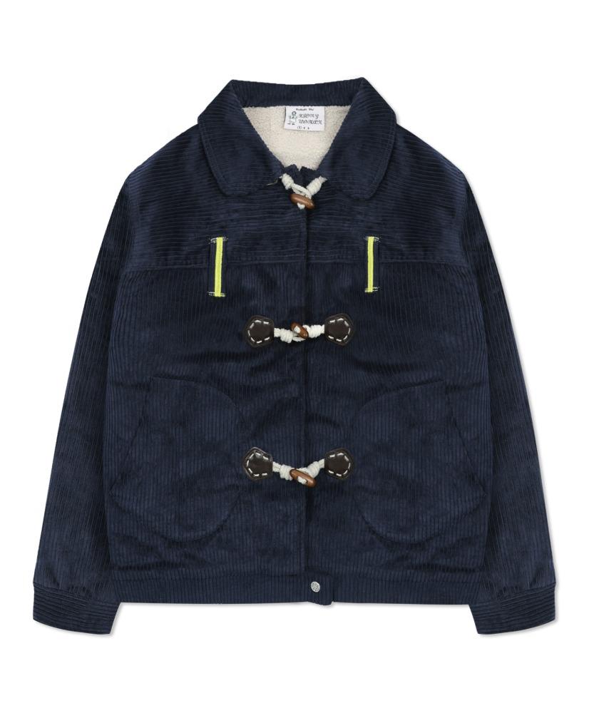 WXJ024 포카포카 코듀로이 뽀글이 자켓 (NAVY)