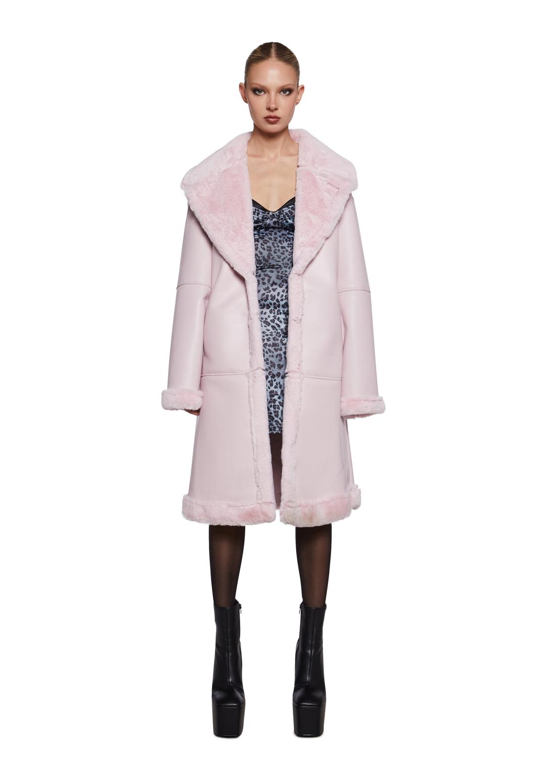 Nessa Midi Coat - PINK / XX-Small