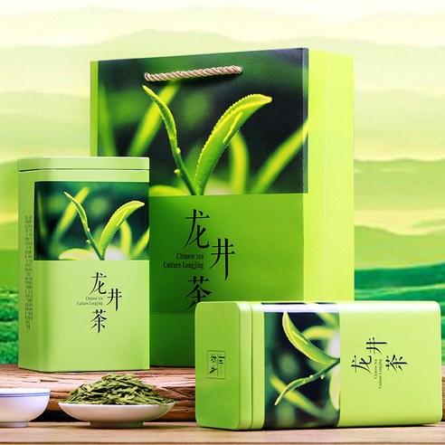 서호 용정 녹차 청명 프리미엄 신차 통조림 선물 가방 전통 공예 봄 차 다양한 사양 500g
