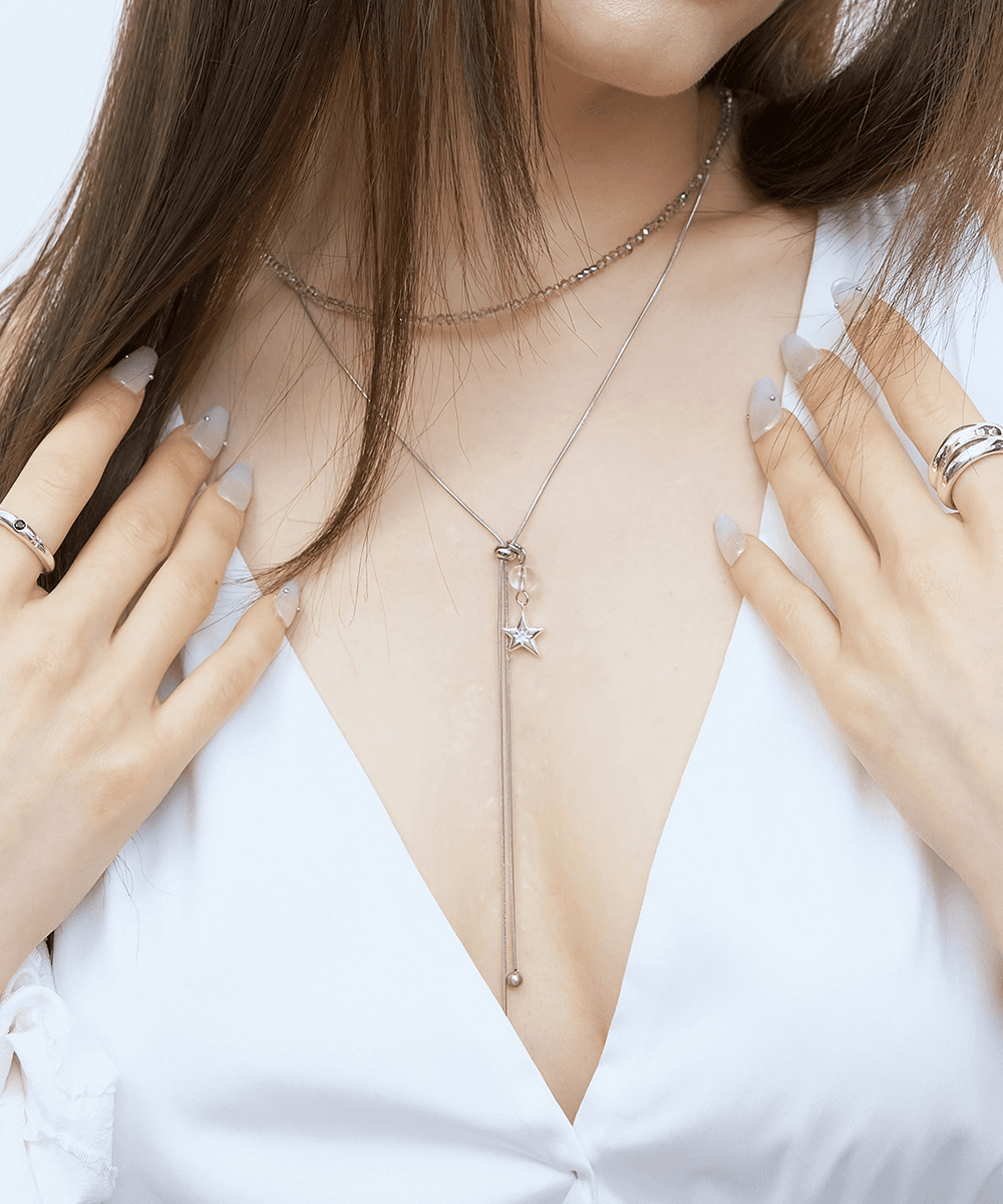 [XANADU] STARRY NECKLACE 02 _ CLEAR