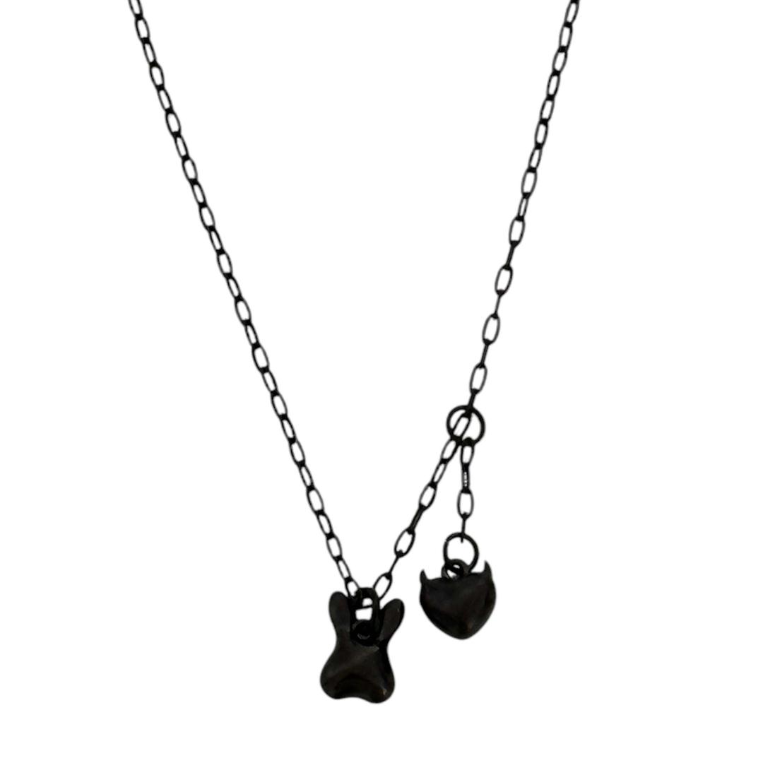 black rabbit necklace