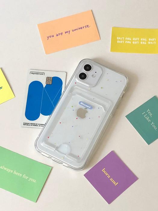 Sparkle card case  (Jelly case)