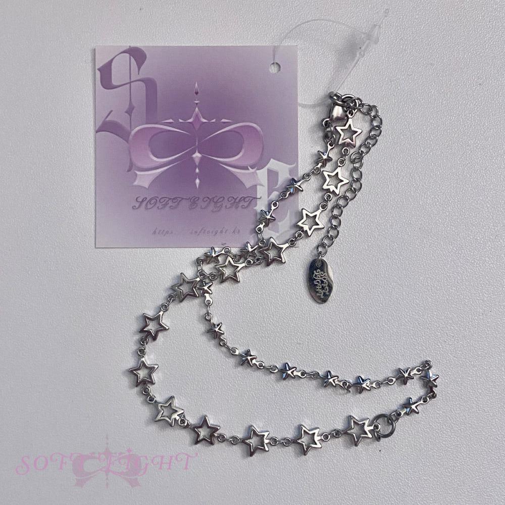 [SOFT EIGHT⋆쏘엣] Star lace bracelet♡choker (2way)
