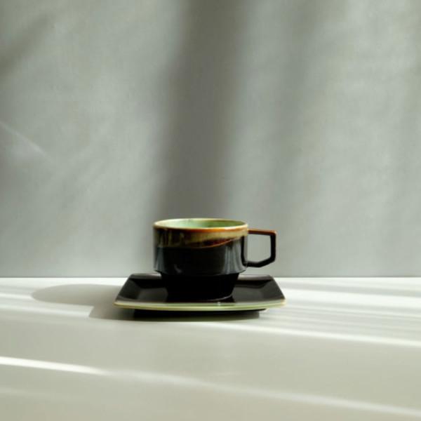 [브라운 커피잔세트]현-아트 라떼잔 찻잔세트