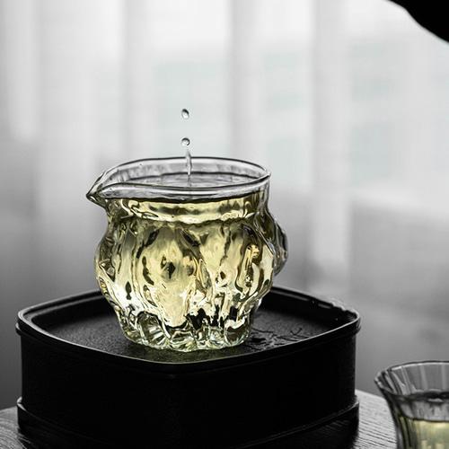 오후반차 호두 주름 숙우 유리 공도배 280ml