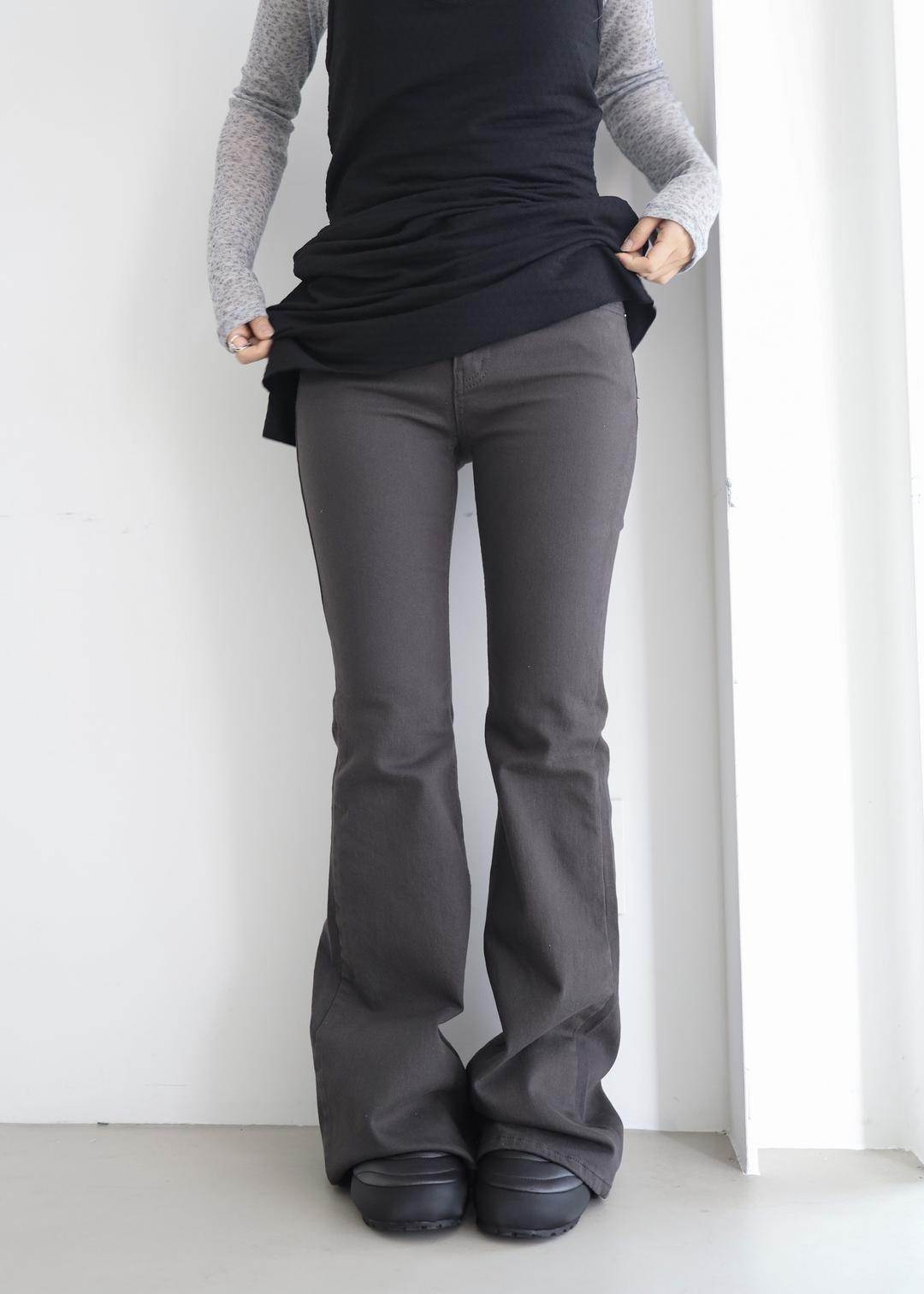 vela boot-cut pants 2 color