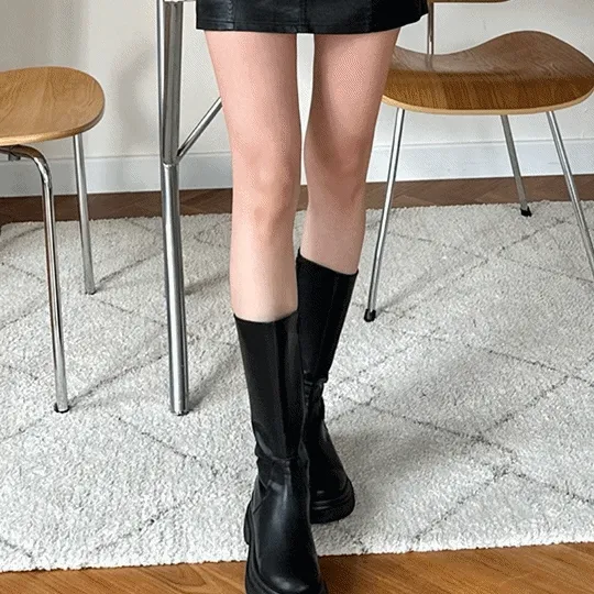 [당일발송] 23FW 베이직 미들 부츠 레더부츠