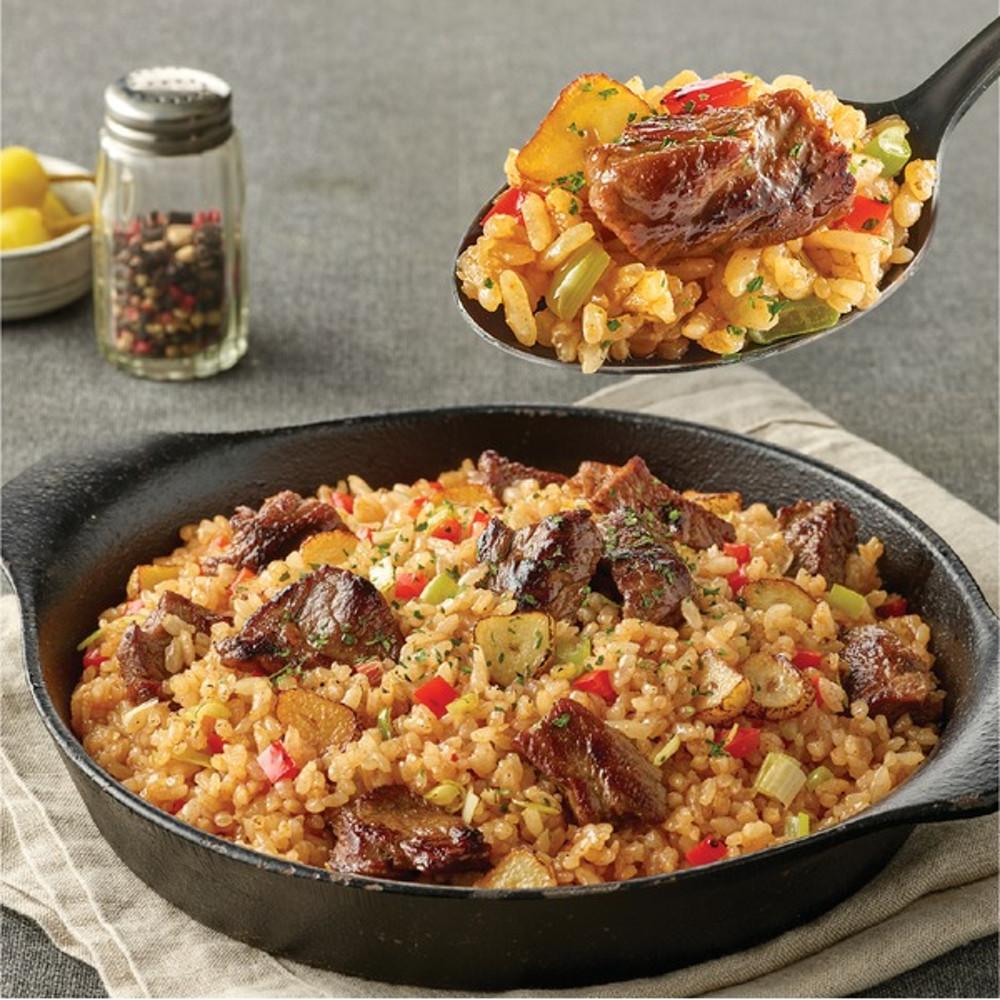 애슐리 갈릭 스테이크 볶음밥 4인분 (230g X 4) / HMR 간편 밀키트