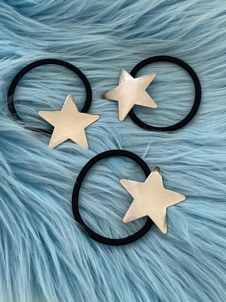 메탈 별 머리끈