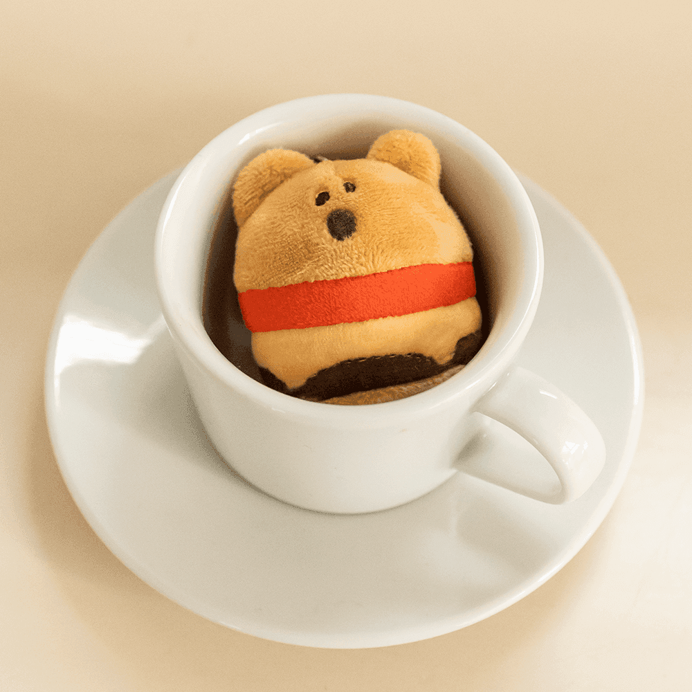 Quokka Burger Keyring