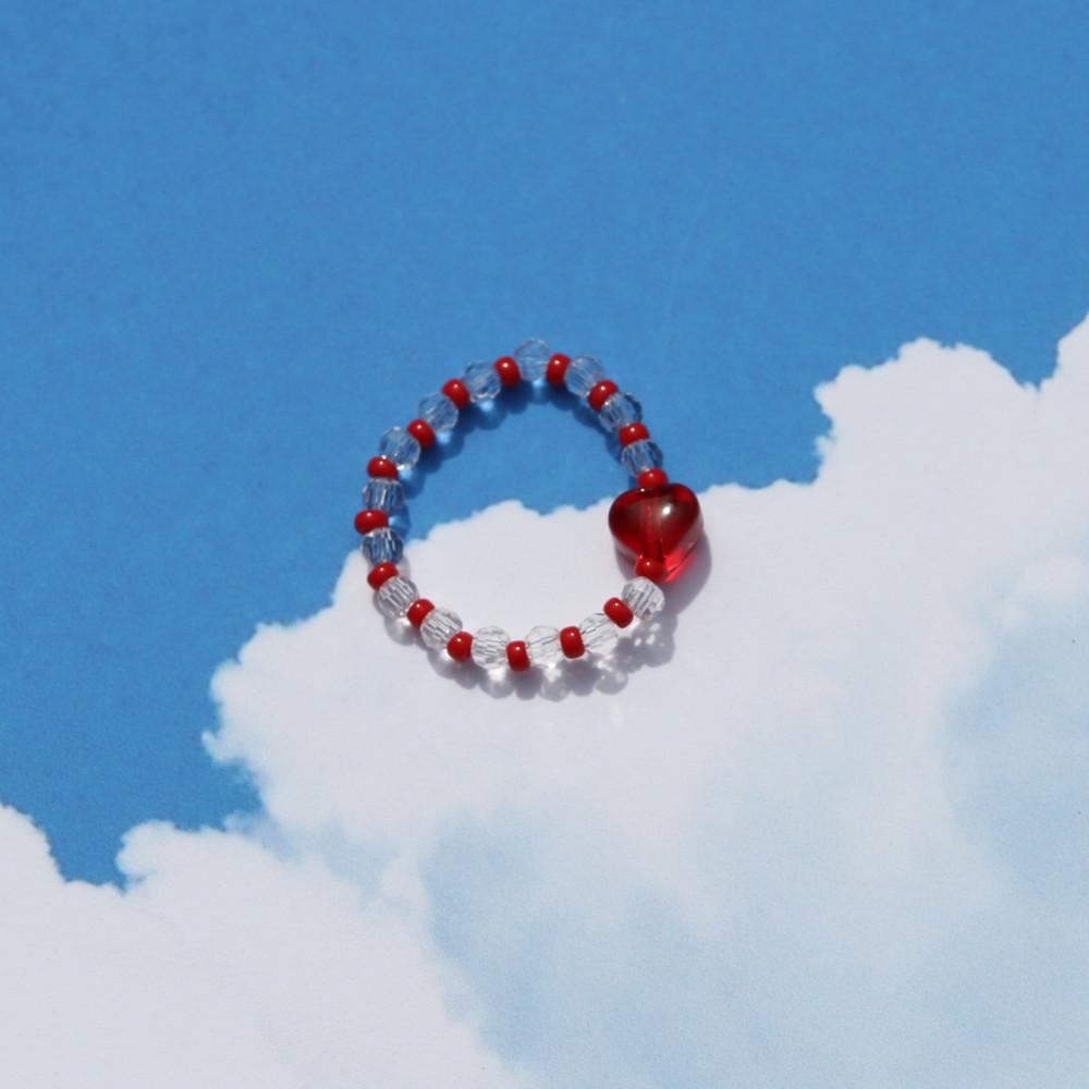 [휘요] 하트 비즈 반지