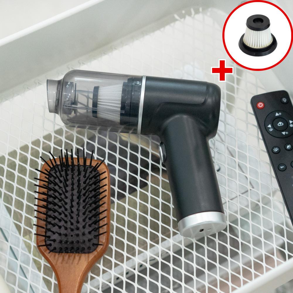 루민 무선 미니 청소기 에어건 소형 핸디 머리카락 원룸 진공