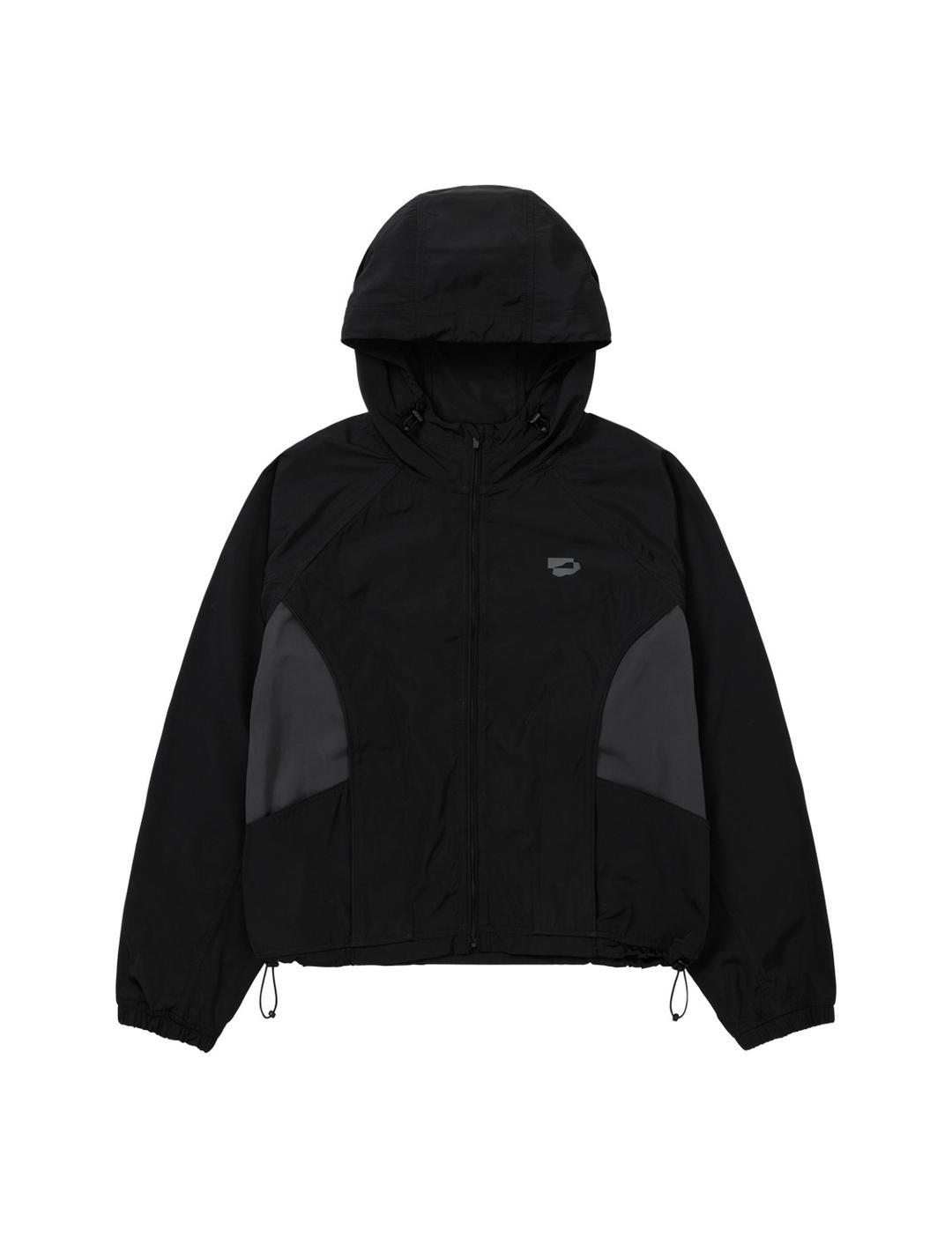 Color Blocked Windbreaker Black