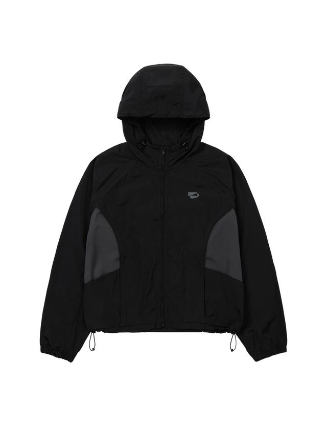 Color Blocked Windbreaker Black