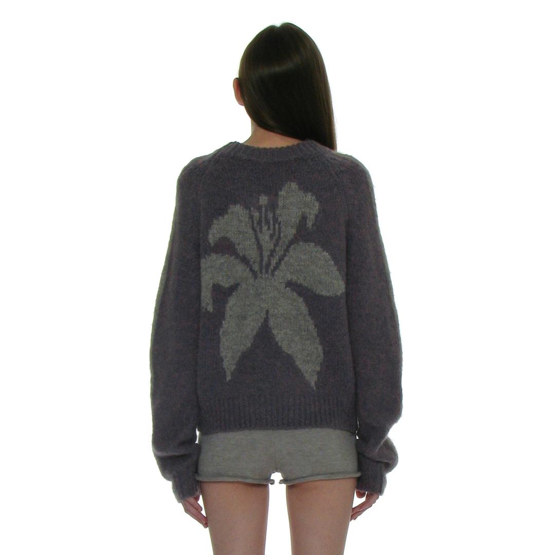 [29CM 단독컬러] LILY BOUCLE KNIT SWEATER_PURPLISH BLUE