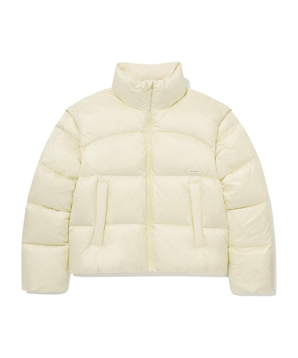 우먼 디테처블 다운 점퍼 라이트 옐로우