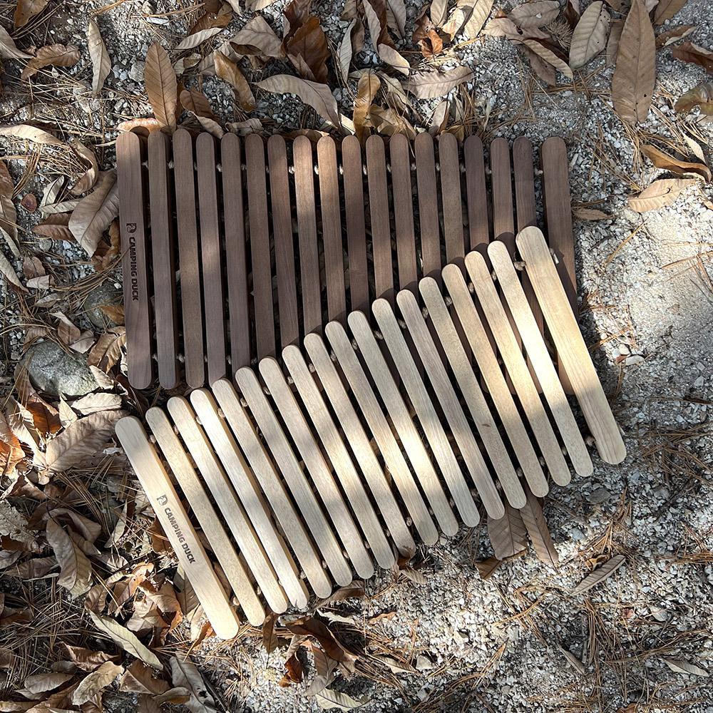 [캠핑덕] 이븐 우드 캠핑 발매트 난로받침대 팬히터