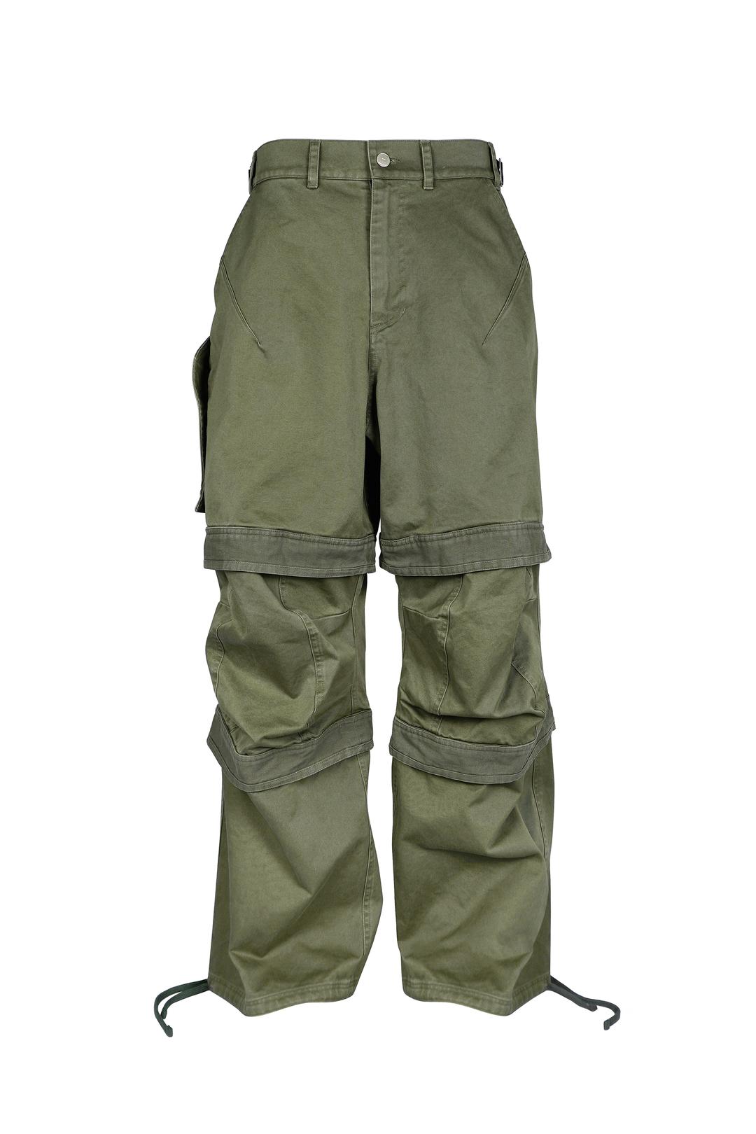 FAR LAYERED WORK PANTS_OLIVE