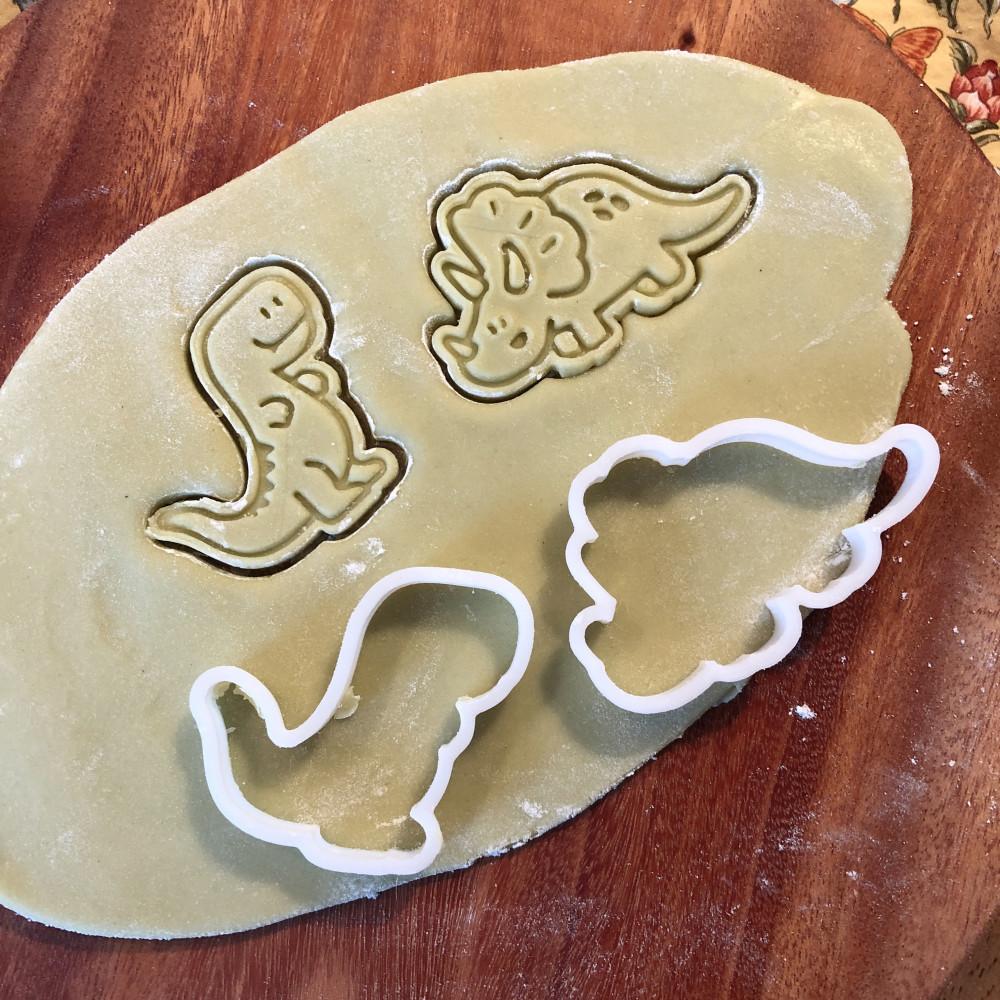 [치치공작소 자체제작] 공룡캐릭터 쿠키커터 / 티라노사우르스 모양틀/트리케라톱스쿠키틀