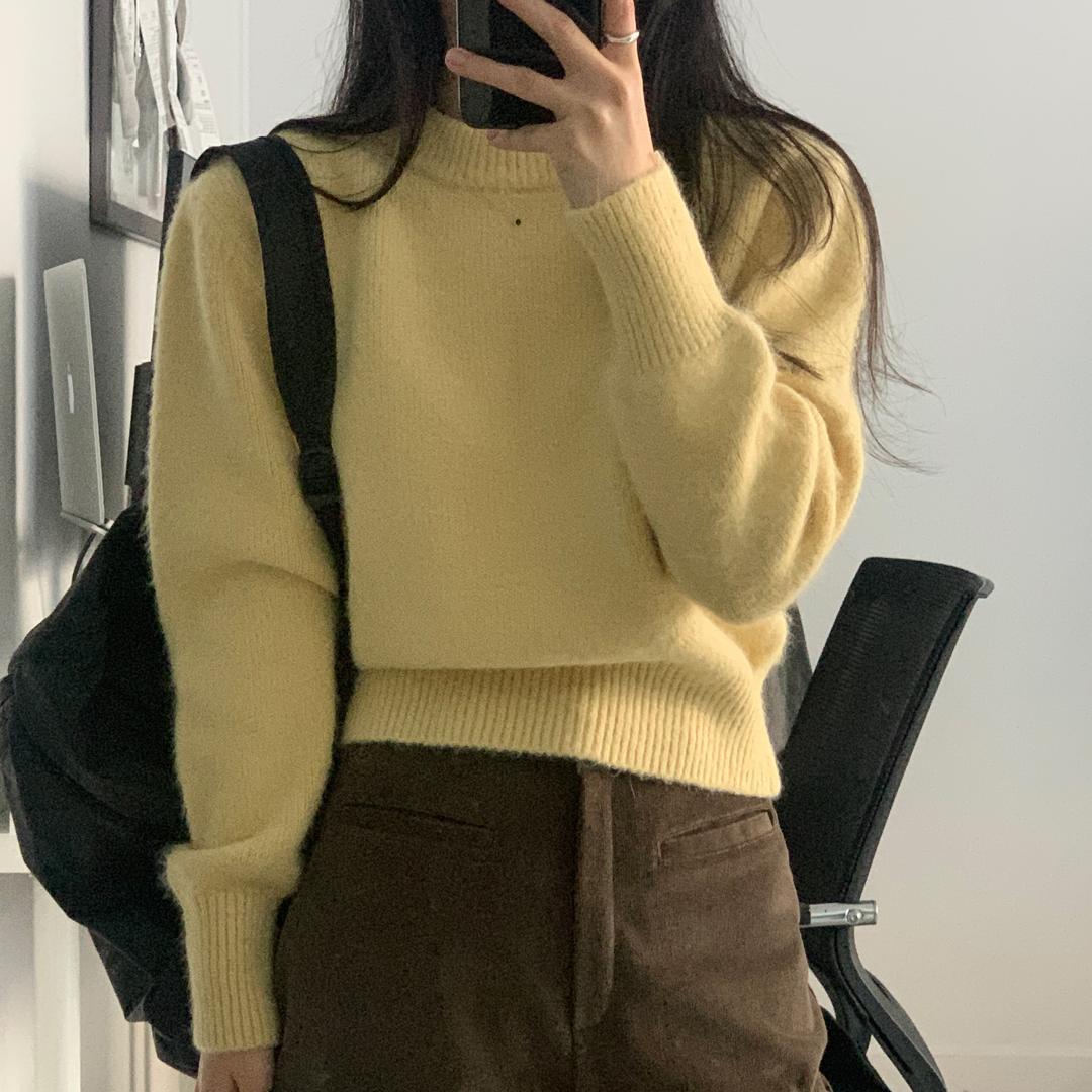 [앙고라 니트(3colors)] 키작은여자 키작녀 상의