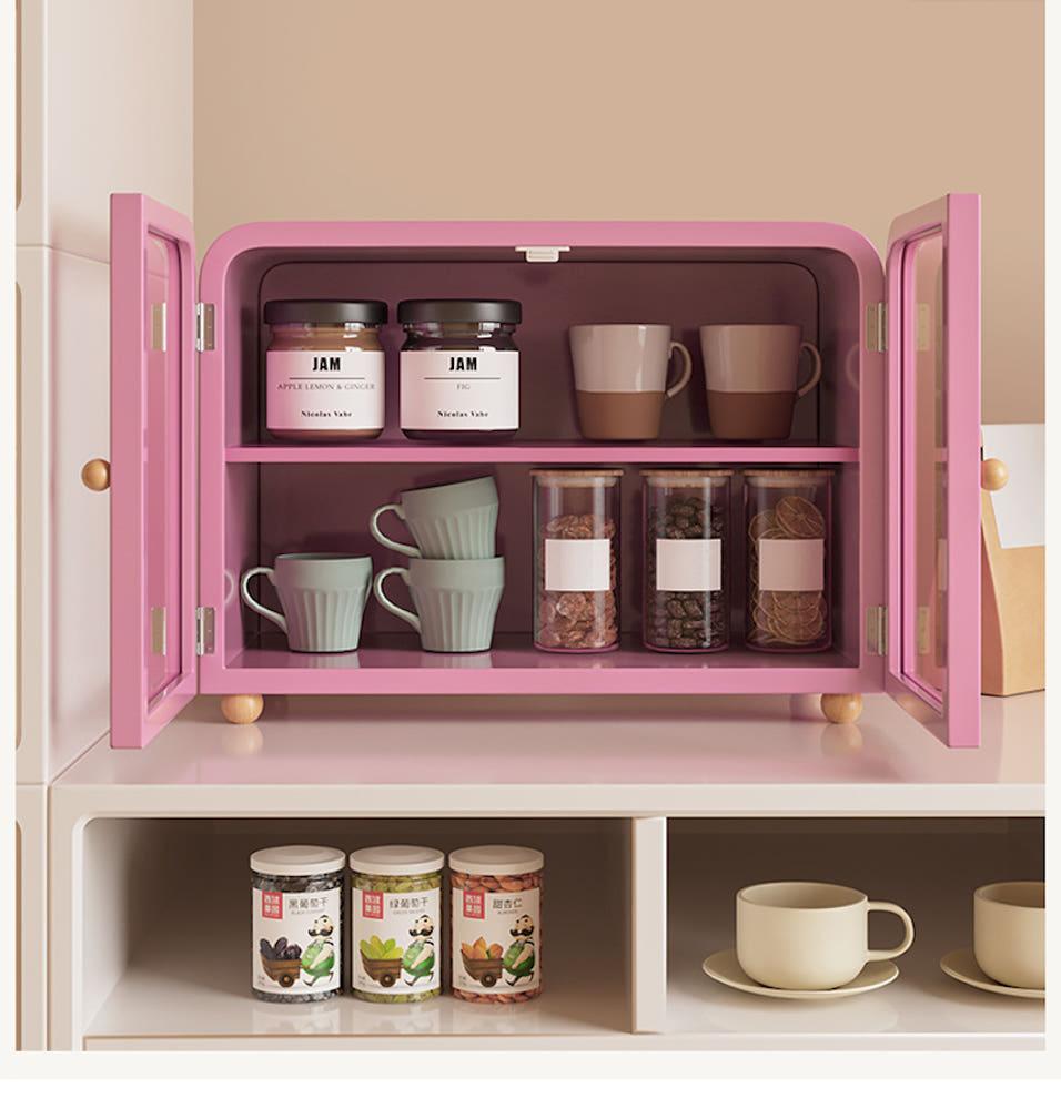 히포슈슈 도파민 방진 원목 보관함 데스크탑 수납장