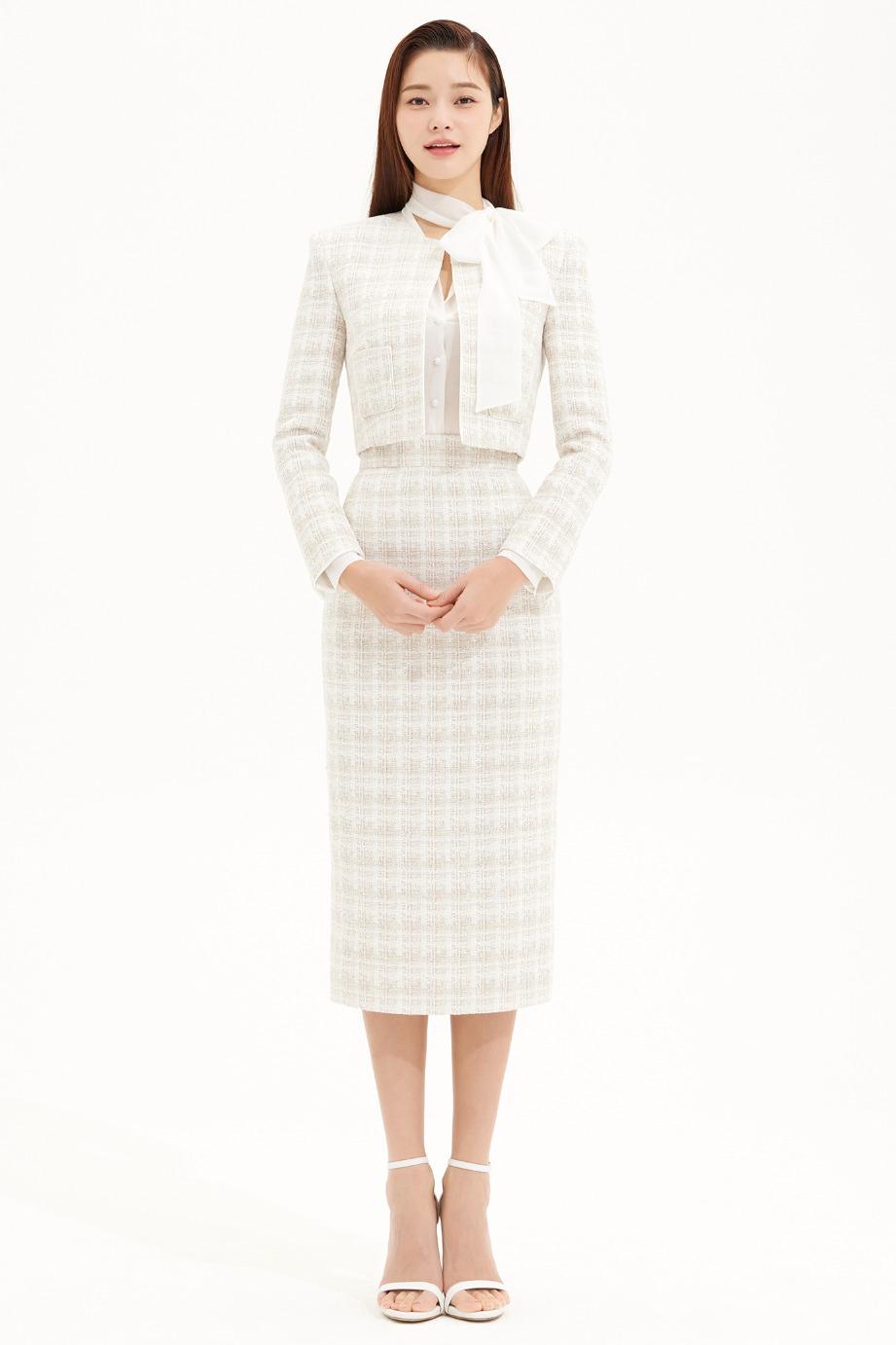 TWEED PENCIL SKIRT