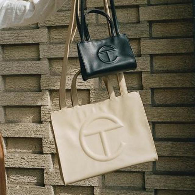 Telfar 여성 인싸 가방 크림색 심플 휴대폰 립스틱 가방 미니 숄더 토트 크로스백