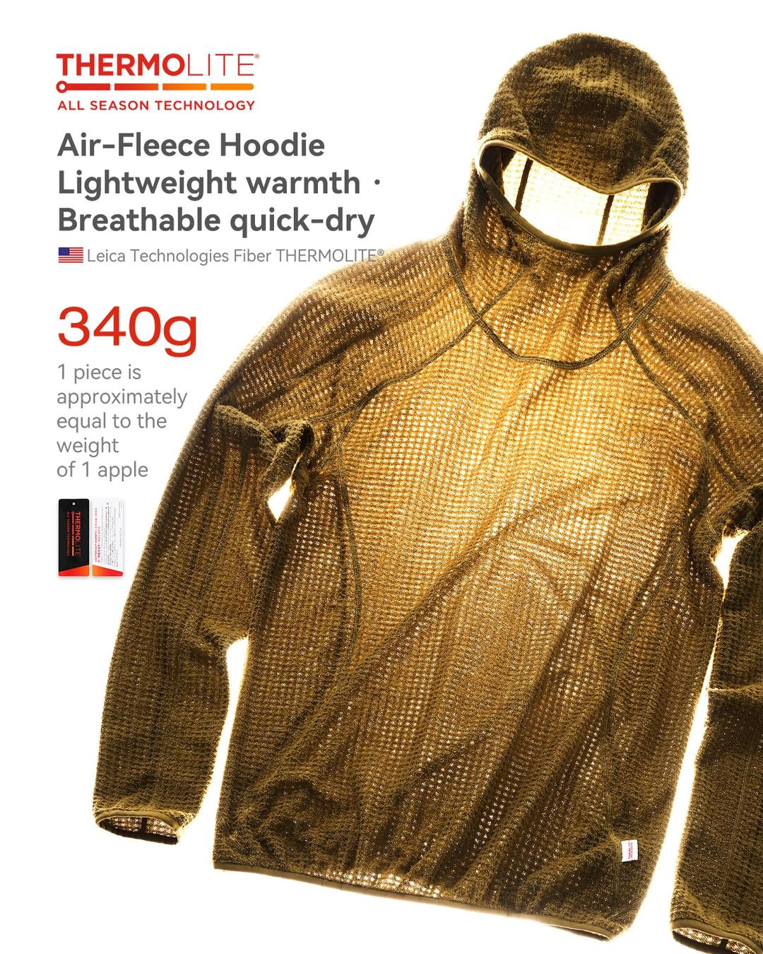 Thermolite® Lightweight Grid Texture Hoodies | Inflation Streetwear