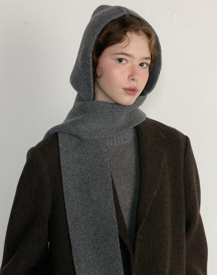[인기재입고]차콜 울캐시 바라클라바 머플러